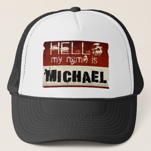 Mein Name ist Michael-Hut Truckerkappe (Vorderseite)