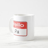 Mein Name ist PA Kaffeetasse (Vorderseite Links)