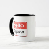 Mein Name ist Pepaw Tasse (Vorderseite Links)