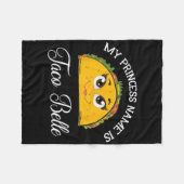 Mein Name ist Taco Belle - Funny Pun Cinco D Fleecedecke (Vorderseite (Horizontal))