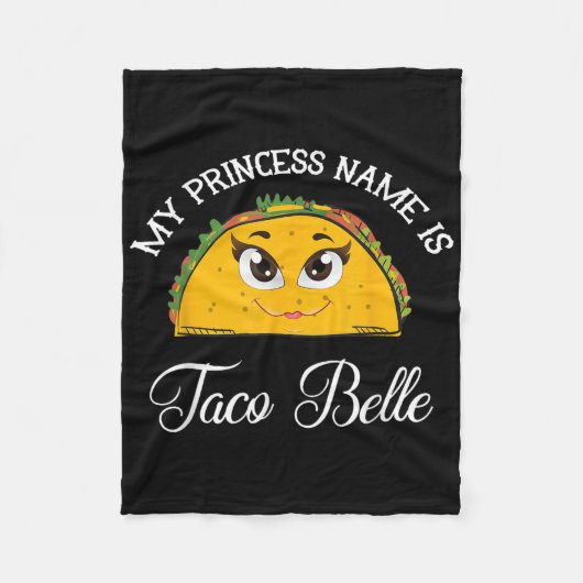 Mein Name ist Taco Belle - Funny Pun Cinco D Fleecedecke (Vorderseite)