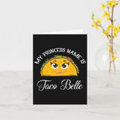 Mein Name ist Taco Belle - Funny Pun Cinco D Karte (Gelbe Blume)
