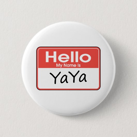Mein Name ist YaYa Button (Vorderseite)