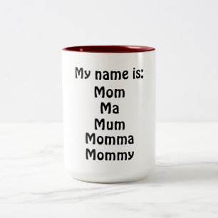 Mein Name ist Zweifarbige Tasse