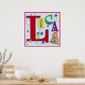 Mein Name - "Lucas"-Druck Poster (Küche)