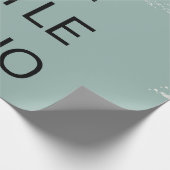 Mein Namenspapier bitte Karo Geschenkpapier (Ecke)