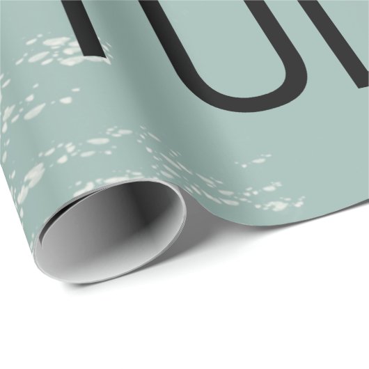 Mein Namenspapier bitte Karo Geschenkpapier (Rolleneckpunkt)