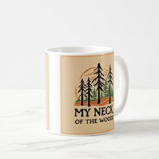 Mein Neck der Woods Basic Tasse (11oz) (VorderseiteRechts)