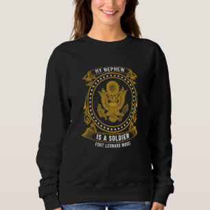 Mein Neffe ist ein Soldat in der Grundausbildung i Sweatshirt