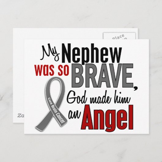 Mein Nephew ist ein Hirnkrebs des Engels 1 Postkarte (Vorne/Hinten)