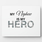 Mein Nephew ist mein Hero Digital Camouflage Fotoplatte (Vorderseite)
