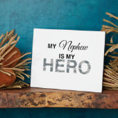 Mein Nephew ist mein Hero Digital Camouflage Fotoplatte (Seite)