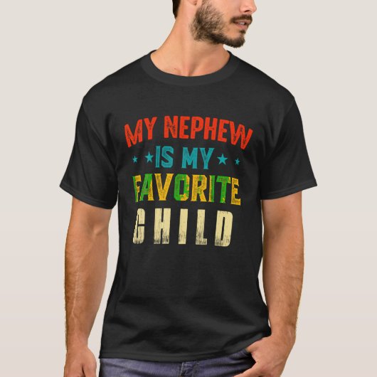 Mein Nephew ist mein Lieblingskind Funny Nephew Ta T-Shirt (Vorderseite)