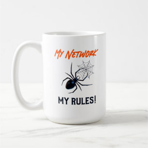 Mein Netzwerk, meine Regeln herrschen IT Kaffeetasse