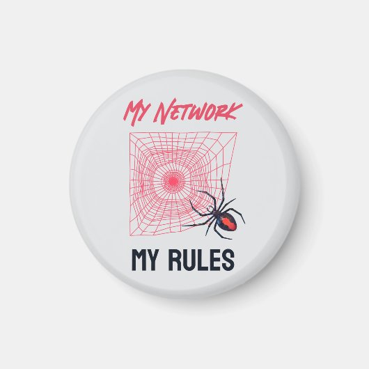 Mein Netzwerk, meine Regeln herrschen IT Magnet (Vorne)