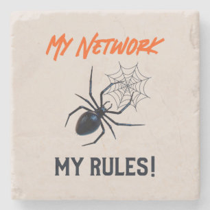 Mein Netzwerk, meine Regeln herrschen IT Steinuntersetzer