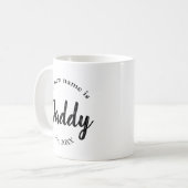 Mein neuer Name ist Daddy New Dad Est Coffee Tasse (Vorderseite Links)