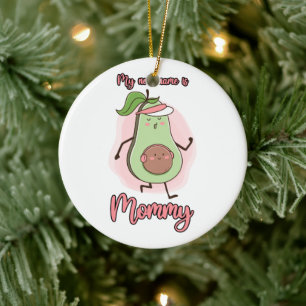 Mein neuer Name ist Mama Keramik Ornament