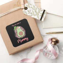 Mein neuer Name ist Mama Quadratischer Aufkleber