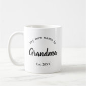 Mein neuer Name ist Oma New Oma Coffee Tasse (Links)