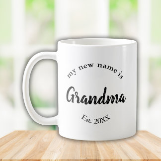 Mein neuer Name ist Oma New Oma Est Kaffeetasse