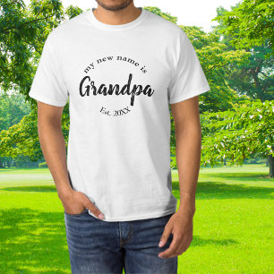 Mein neuer Name ist Opa Est T-Shirt