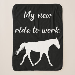 Mein neues Arbeitsweg mit Pferd lustig Sherpadecke