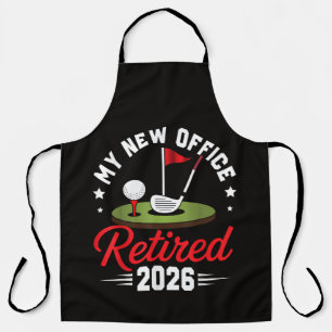 Mein neues Büro Ruhestand 2026 Golf Ruhestand Schürze