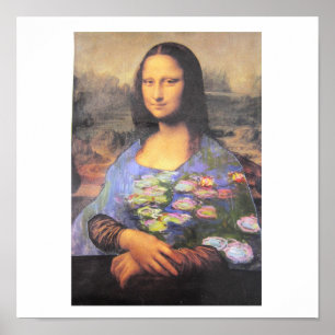 Mein neues Kleid - Collage - Mona Lisa in einem Mo Poster