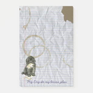 Mein Neufundland aß meinen Unterrichtsplan Post-it Klebezettel