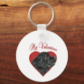Mein Neufundland Valentine Schlüsselanhänger (Rückseite)