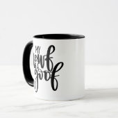 Mein Newf ist ein Schnitzer - Tasse (Vorderseite Links)