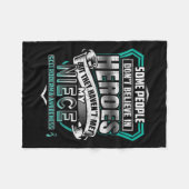 Mein Nichte ist ein Krieger - Skleroderma-Bewussts Fleecedecke (Vorderseite (Horizontal))