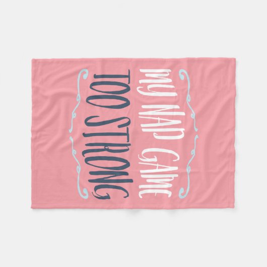 Mein Nickerchen-Spiel-zu starkes lustiges Zitat Fleecedecke (Vorderseite (Horizontal))