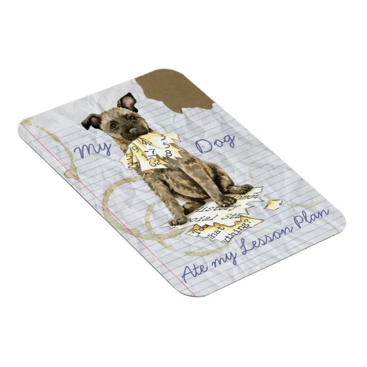 Mein niederländischer Schäferhund Ate my Lessingpl Magnet (Rechte Seite)