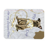 Mein niederländischer Schäferhund Ate my Lessingpl Magnet (Horizontal)