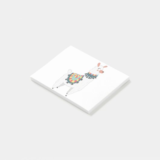 Mein Niedlicher Llama Post-it Klebezettel (angewinkelt)