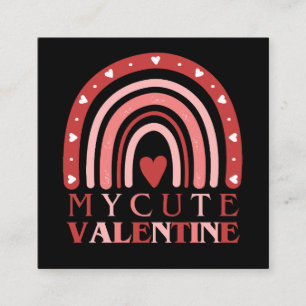 Mein Niedlicher Valentiner Special Valentinstag Ge Quadratische Visitenkarte
