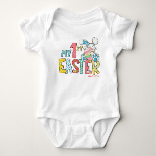 Mein Niedliches Baby Bunny Rabbit im 1. Oster Pers Strampler