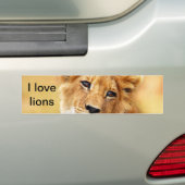 Mein niedliches Löwengesicht Autoaufkleber (Auf Auto)