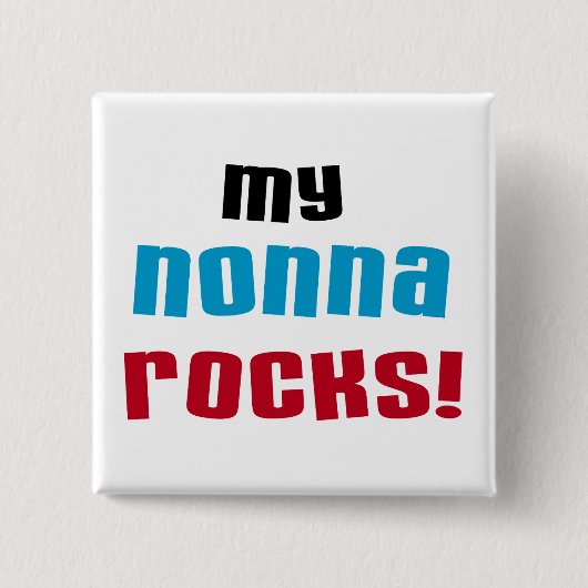 Mein Nonna schaukelt T - Shirts und Geschenke Button (Vorderseite)