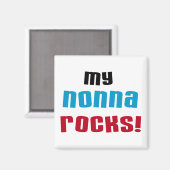 Mein Nonna schaukelt T-Shirts und Geschenke Magnet (Vorderseite/Rückseite)