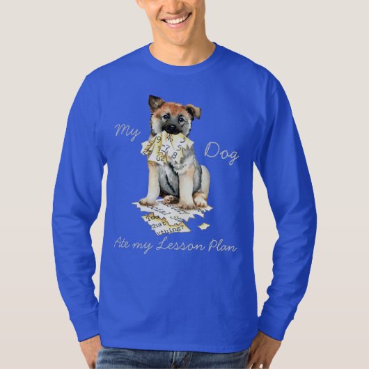 Mein norwegischer Elkhound Ate my Lessingplan T -  T-Shirt (Vorderseite)