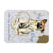 Mein norwegischer Elkhound Ate My Lesson Plan Magn Magnet (Horizontal)