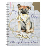 Mein norwegisches Elkhound Ate My Lessingplan-Note Notizblock (Vorderseite)