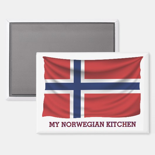 Mein norwegisches Kitchenmagnet Magnet (Vorderseite/Rückseite)