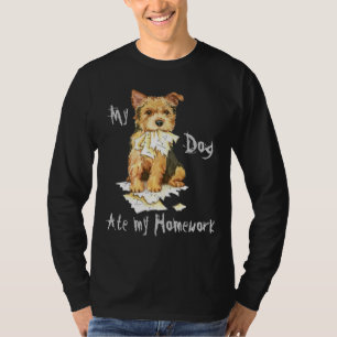 Mein Norwich-Terrier aß meine Hausaufgaben T-Shirt