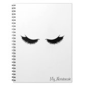 Mein Notebook mit Lashes Notizblock (Vorderseite)