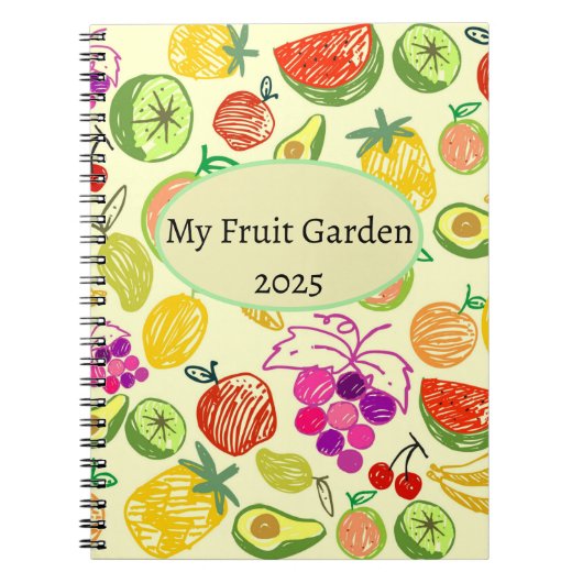 Mein Obstgarten 2025 Notizblock (Vorderseite)