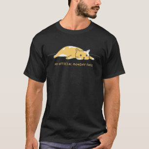 Mein Offizieller Montag, der an der feinen Grumpy- T-Shirt